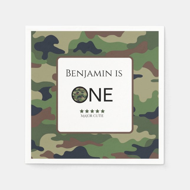 Servilleta De Papel Major Cutie Paper Napkin Kids Birthday (Anverso)