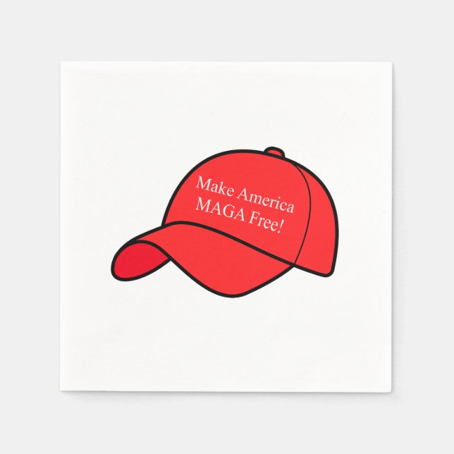 Servilleta De Papel Make America MAGA Free Napkins (Anverso)