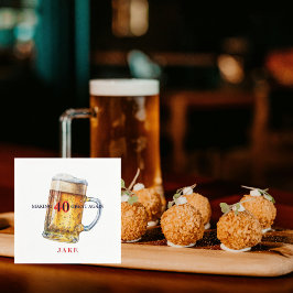 Servilleta De Papel Making 40 Great Again Beer Birthday Party