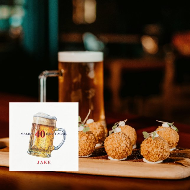 Servilleta De Papel Making 40 Great Again Beer Birthday Party (Subido por el creador)