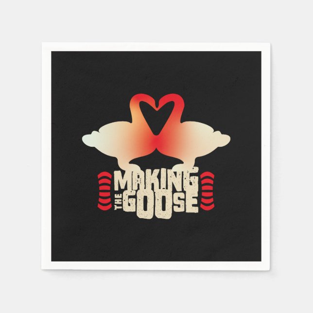 SERVILLETA DE PAPEL MAKING THE GOOSE BY MASANSER PIXELAT (Anverso)