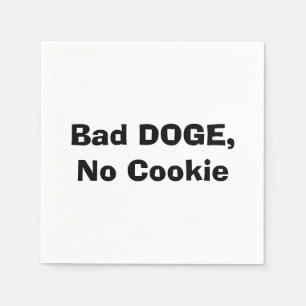 Servilleta De Papel Mal DOGE, sin cookies