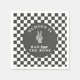 Servilleta De Papel Mal DOS Para El Hueso Segundo Cumpleaños 