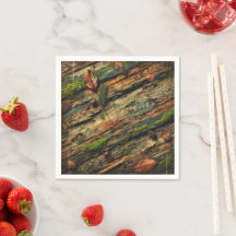 Malestar de Gritty Fall Madera y Moss Découpage Na