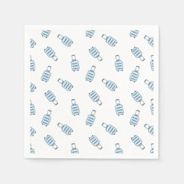 Servilleta De Papel Maleta azul blanco maleta maleta sin costuras