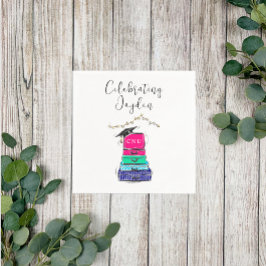 Servilleta De Papel Maleta de graduación de secundaria Preppy Script 2