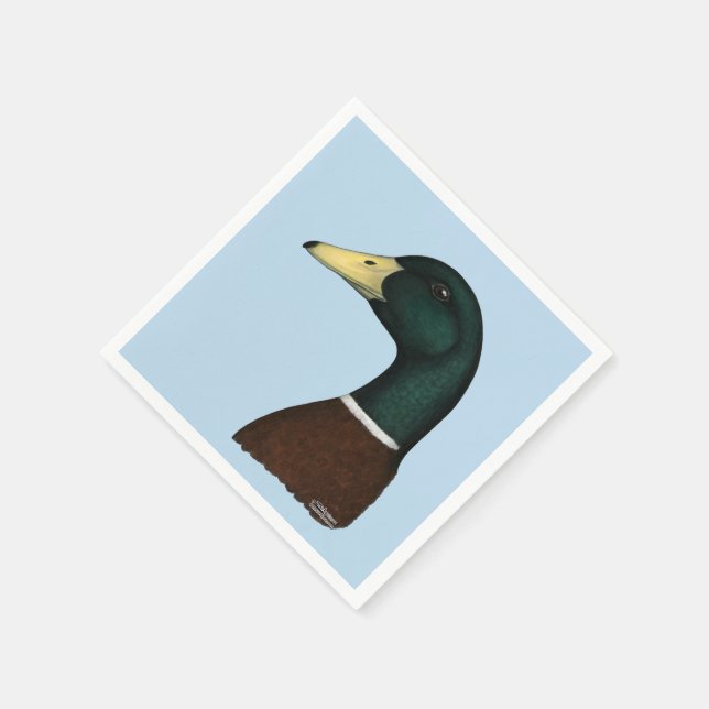 Servilleta De Papel Mallard Drake Head (Borde)