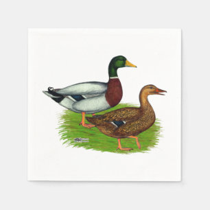 Servilleta De Papel Mallard Drake y Duck