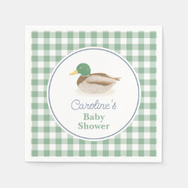 Servilleta De Papel Mallard Duck Country Hunting Baby Shower