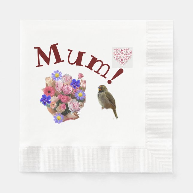 Servilleta De Papel Mamá (Anverso)