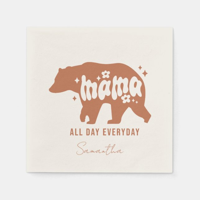 Servilleta De Papel Mama Bear - Todo el día (Anverso)