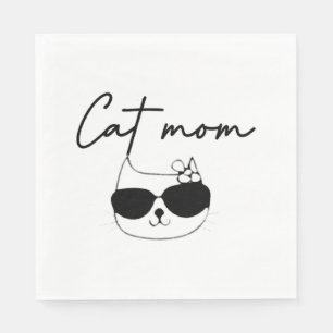 Servilleta De Papel mamá de gatos divertidos