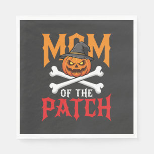 Servilleta De Papel Mamá de Halloween del parche de calabaza bruja