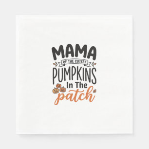 Servilleta De Papel Mamá de las Calabazas más Lindas Diseño de Camiset