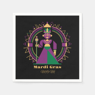 Servilleta De Papel Mamá de Mardi Gras 2026 Reina