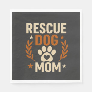 Servilleta De Papel Mamá de perro de rescate