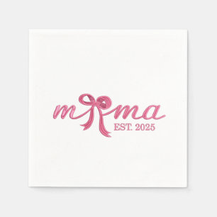 Servilleta De Papel Mama Est 2025 Día De La Madre De La Coqueta De Bow