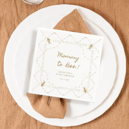 Servilleta De Papel Mamá Para Abejar A La Miel Baby Shower