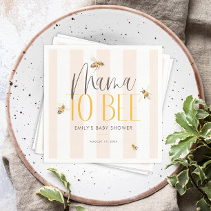 Servilleta De Papel Mamá para besar a la miel: Baby Shower neutral