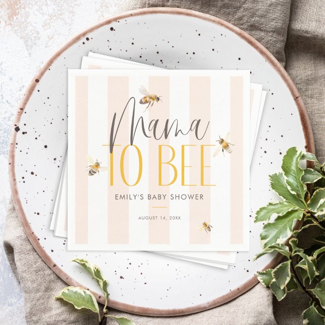Servilleta De Papel Mamá para besar a la miel: Baby Shower neutral (Subido por el creador)