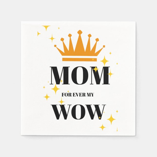 Servilleta De Papel Mamá por siempre mi mamá,  (Anverso)
