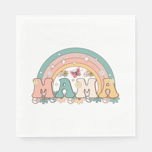 Servilleta De Papel Mama Rainbow (Anverso)