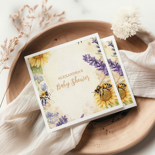 Servilleta De Papel Mamá Rústica Para Ser Baby Shower Neutral De Géner (Subido por el creador)