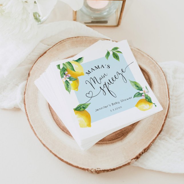 Servilleta De Papel Mamas de limón azul chirrido principal bebé toalla (Subido por el creador)