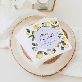 Servilleta De Papel Mamas de limón azul chirrido principal bebé toalla