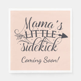 Servilleta De Papel Mamas Little Sidekick Baby Shower Napkins
