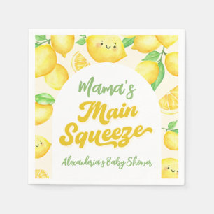 Servilleta De Papel Mama's Main Squeeze Lemon Baby Shower