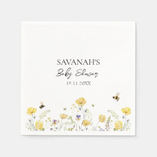 Servilleta De Papel Mami to Bee Wildflower Baby Shower