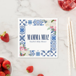 Servilleta De Papel Mamma Mia Blue Floral