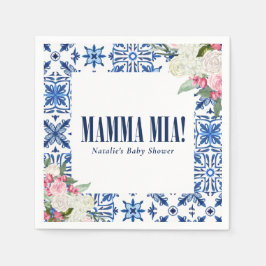 Servilleta De Papel Mamma Mia Blue Floral