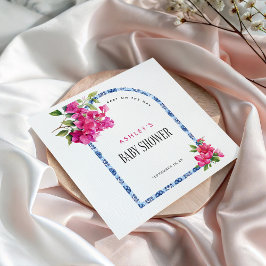 Servilleta De Papel Mamma Mia Floral Mediterráneo Baby Shower italiano