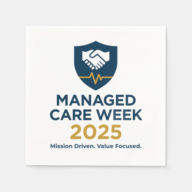 Servilleta De Papel Managed Care Week 2025 - Cocktail Napkins (Anverso)