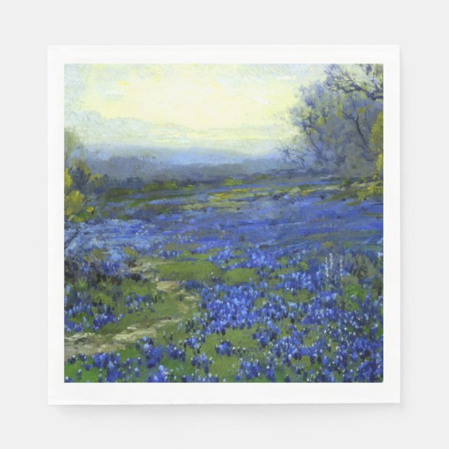 Servilleta De Papel Mañana en las Bluebonnets (Anverso)