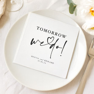 Servilleta De Papel Mañana Realizamos Modernos Ensayos De Cena