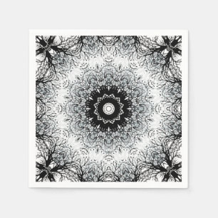 Servilleta De Papel Mandala abstracta sin inconvenientes, círculo redo