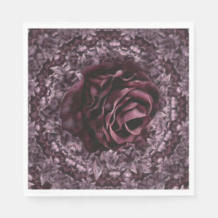 Servilleta De Papel Mandala de rosa 