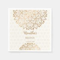 Mandala dorada Nombre personalizado Mehndi