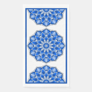 Servilleta De Papel Mandala en azul