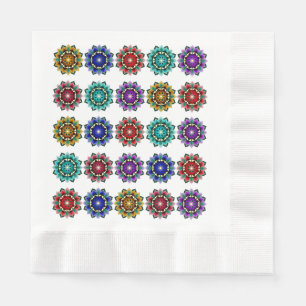 Servilleta De Papel Mandala en una variedad de colores