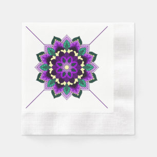 Servilleta De Papel Mandalas, decoración, motivos, circulares, óvalos,