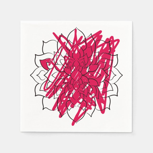 Servilleta De Papel Mandalas son tan relajantes... (Anverso)