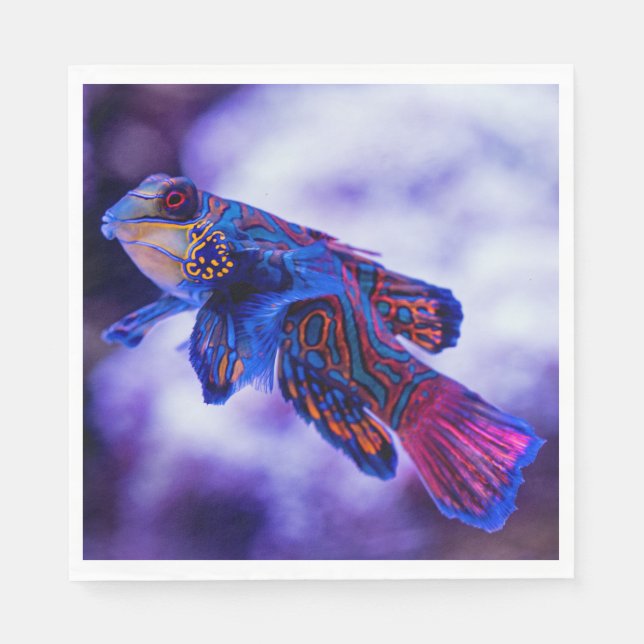 Servilleta De Papel Mandarin Goby Fish (Anverso)