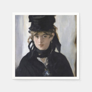 Servilleta De Papel Manet - Berthe Morisot con un ramo de violetas