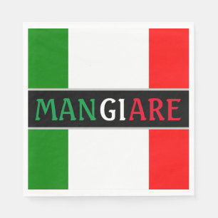 Servilleta De Papel Mangiare Comer en italiano Cena