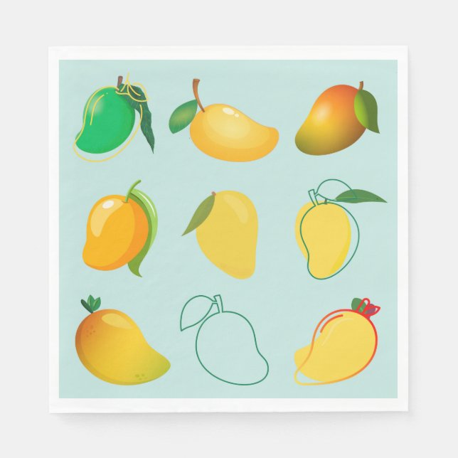 Servilleta De Papel Mango Fresco (Anverso)