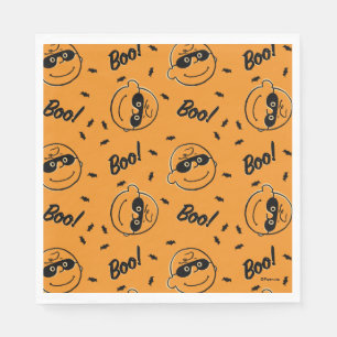 Servilleta De Papel Maní   Charlie Brown Boo! Estampado